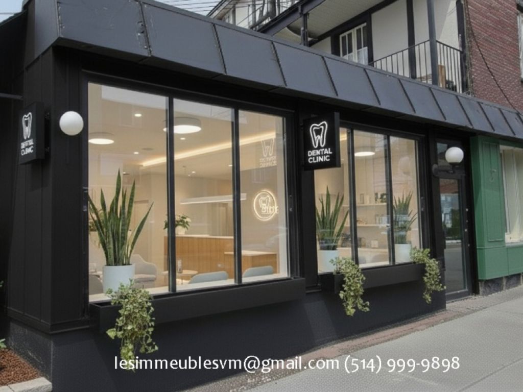 FOR RENT � Commercial space 3200 sq. ft. � Ideal for dental clinic or professional office � Ville-Marie East, Montreal