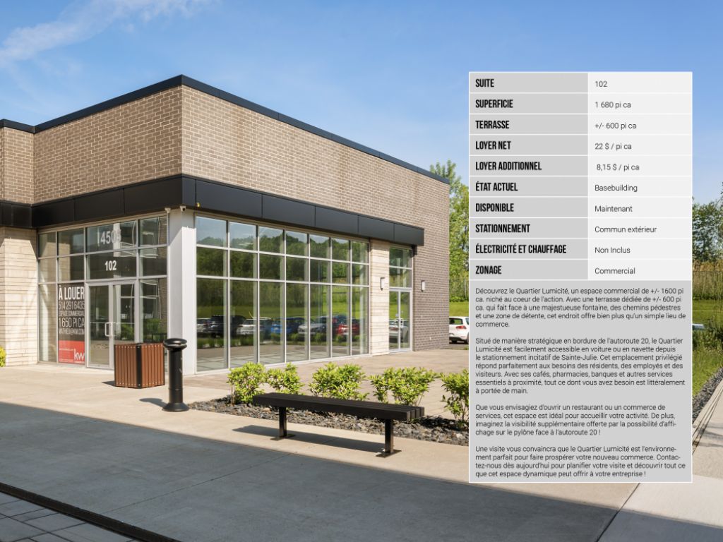 LOCAL COMMERCIAL � louer