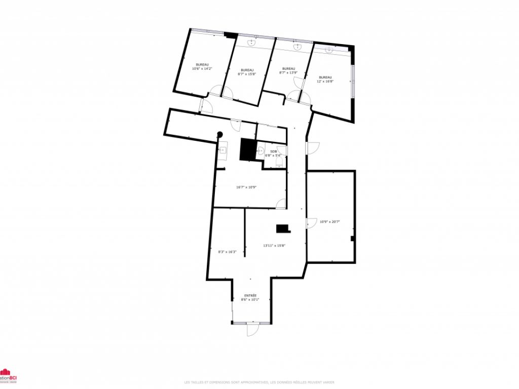 BUREAU SECTEUR MAIZERET - CENTRE MAILLOUX - 2 100 pc
