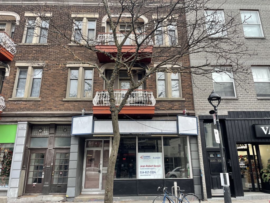 Local commercial av. Mont-Royal 