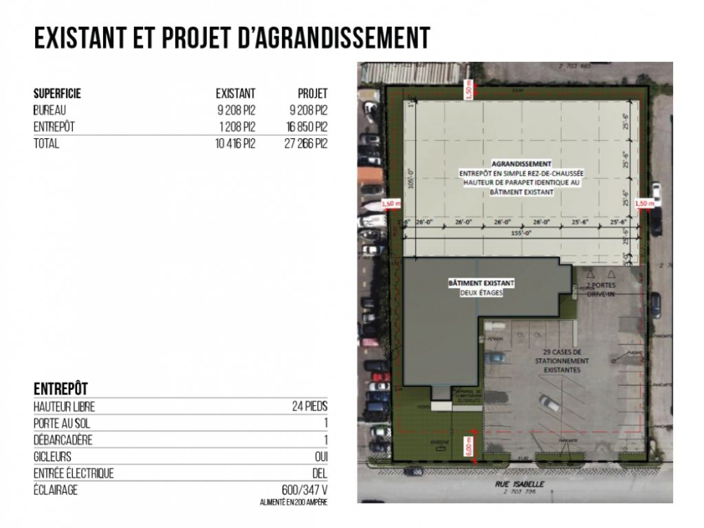 Immeuble industriel / bureaux � vendre