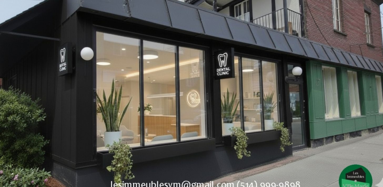FOR RENT � Commercial space 3200 sq. ft. � Ideal for dental clinic or professional office � Ville-Marie East, Montreal - For Rent