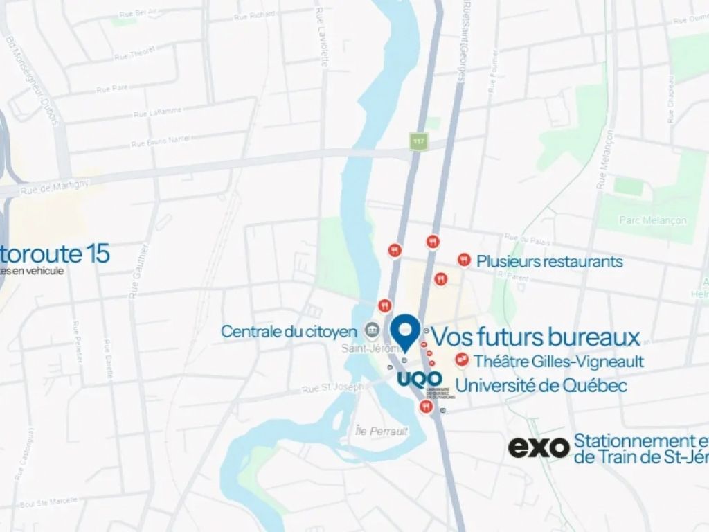 Local / Bureau 2100 � 6360 pc Centre-ville Saint-J�r�me 