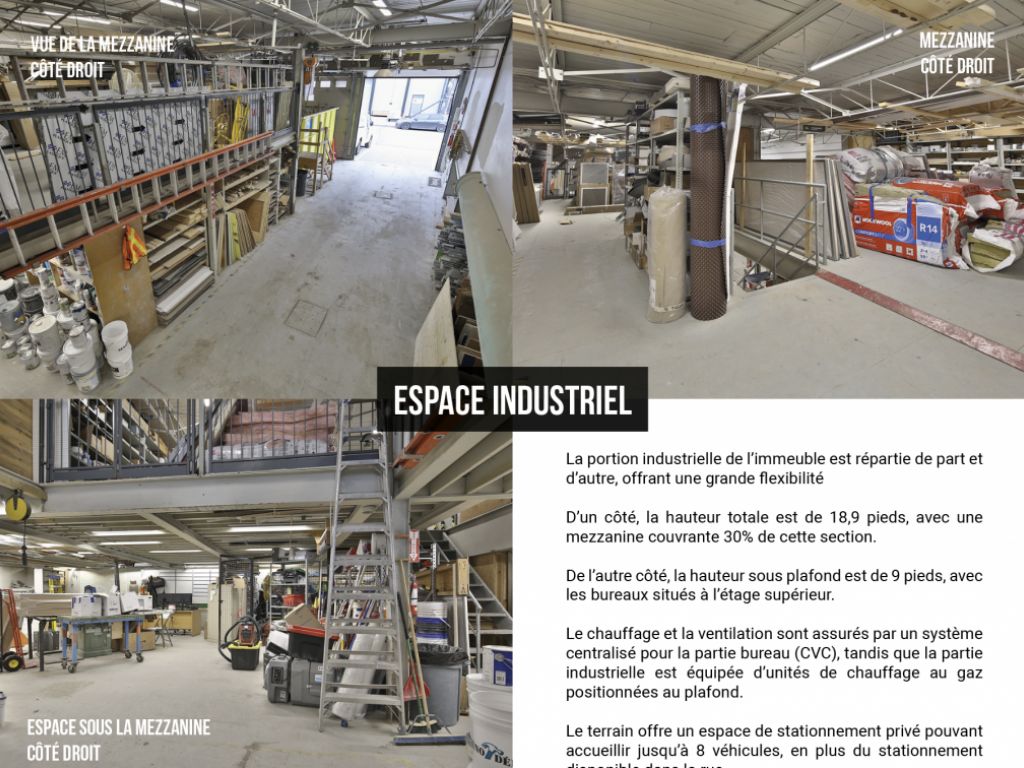 Immeuble Flex � vendre Villeray. Une polyvalence strat�gique au coeur du Quartier Industriel.