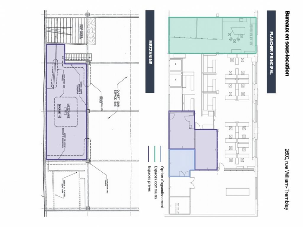 Technop�le Angus     Magnifique espace partag� de 2522 pi ca