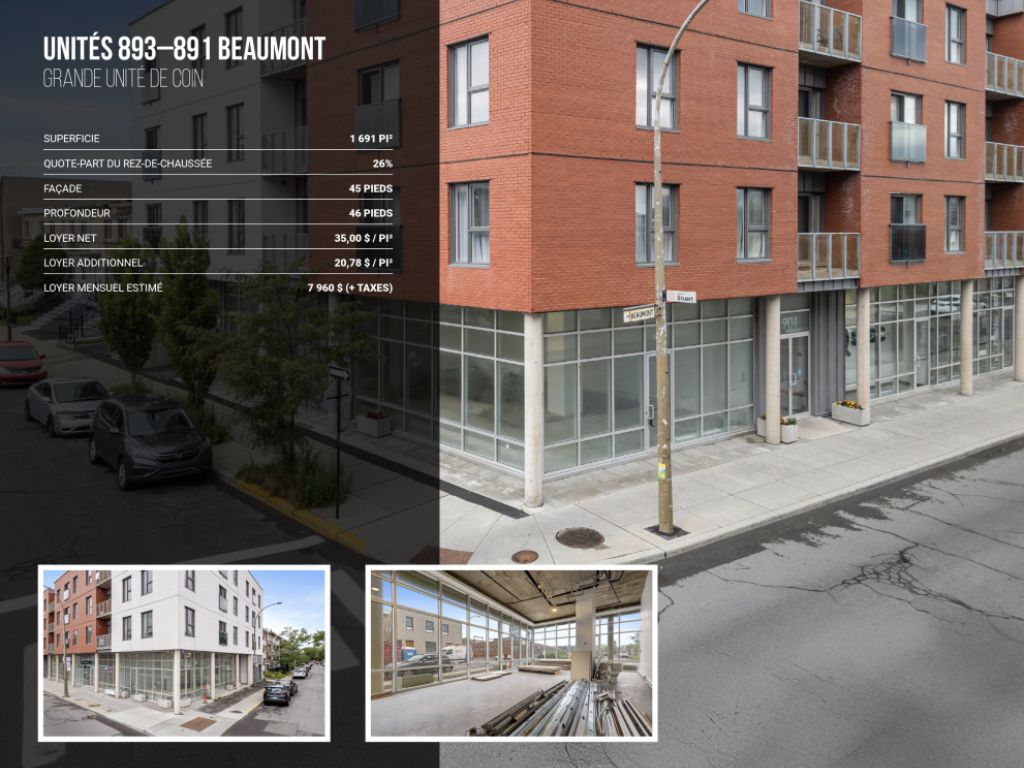 Unit�s commerciales � louer voisines du MIL