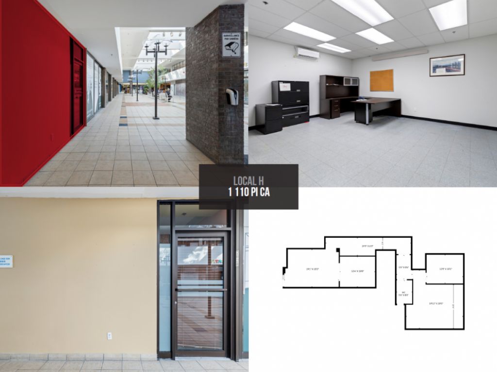 Available spaces at Galeries Normandie