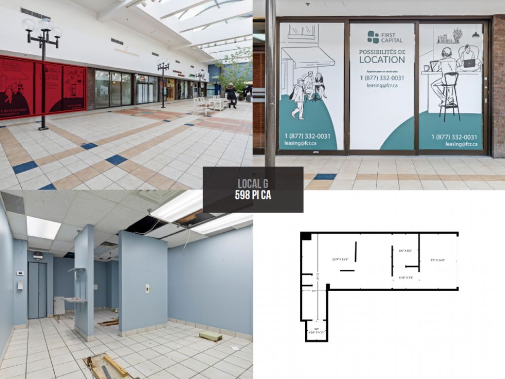 Available spaces at Galeries Normandie