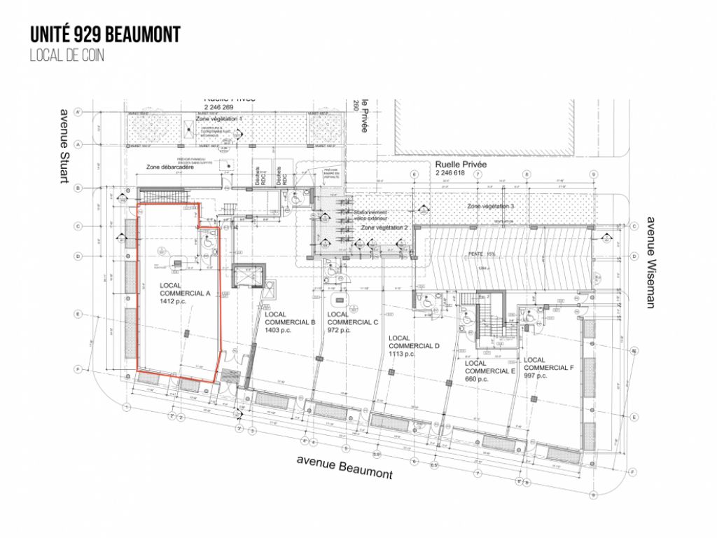 Unit�s commerciales � louer voisines du MIL